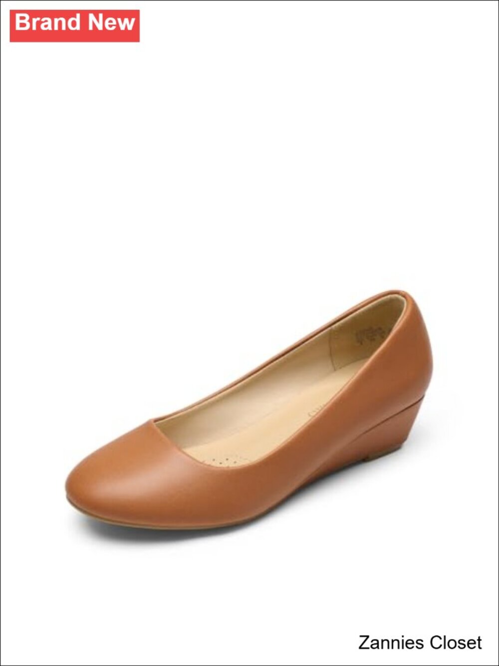 ✨DREAM PAIRS Women's Wedge Heel Dress Pumps Round Toe Comfortable Low Heel Shoes
